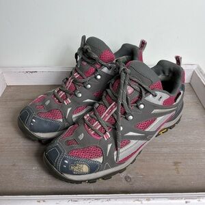The North Face Kids' Pink and Gray Shoes